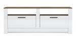 Meuble Tv Grado brun Blanc - Bois manufacturé - 146 x 57 x 37 cm