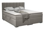 Boxspringbett Doppelbett Monaco Grau - Breite: 180 cm