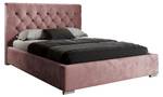 Doppelbett GLAMOUR II 123 Hellrosa - Breite: 160 cm