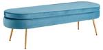 Sitzpouf Thornhill Blau - Textil - 142 x 41 x 45 cm