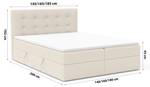 Boxspringbett Kolumbo Beige - Breite: 165 cm