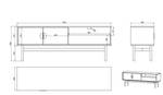TV-Lowboard STOON Höhe: 57 cm