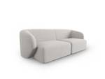 modulares Sofa SHANE 2 Sitzplätze Silber