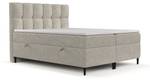 Premium Boxspringbett Ombre Beige - Grau - Breite: 200 cm