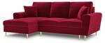 Schlaf-Ecksofa + Box MOGHAN 4 Sitzplätze Rot