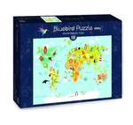 Puzzle Weltkarte f眉r Kinder 150 Teile