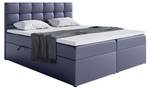 Boxspringbett Tapo 2 Graphit - Breite: 140 cm - H4