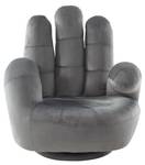 Fauteuil main CATCHY Gris - Textile - 54 x 57 x 55 cm