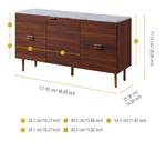 Sideboard VNF-00081 Braun - Metall - 36 x 72 x 122 cm