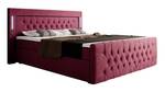 Boxspringbett Elegance Rot - Breite: 140 cm - H3