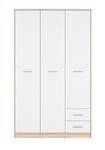 Kleiderschrank Nepo Plus Beige - Weiß