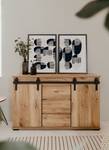 Sideboard Manzano Beige - Holzwerkstoff - 40 x 87 x 140 cm