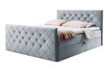 Boxspringbett MOLIE Grau - Breite: 122 cm