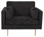 Fauteuil BOOM AC 1NOS Noir - Doré - 110 x 84 x 86 cm