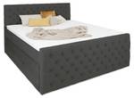 Boxspringbett HOLLYWOOD mit Bettkasten Anthrazit - Breite: 180 cm