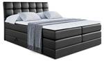 Boxspringbett APO KING Hochglanz Schwarz - Breite: 120 cm