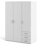 Kleiderschrank mit Fl眉gelt眉ren drei