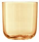 Polka Wasserglas, Metallic Silber - Glas - 9 x 9 x 9 cm