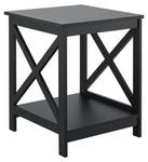 Table d'appoint Joutsa Noir - Bois manufacturé - 46 x 57 x 46 cm