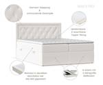 Boxspringbett Maestro Grau - Breite: 140 cm