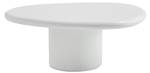 Table basse Luna Blanc - Pierre - 60 x 31 x 80 cm