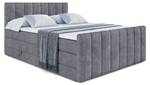 Boxspringbett OTTA-Z KING Steingrau - Breite: 180 cm