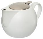 Teekanne mit Sieb 750 ml weiß Weiß - Keramik - 12 x 11 x 18 cm