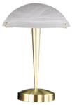 Lampe de table PILZ Laiton - Gris métallisé - Blanc