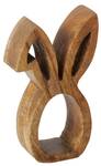 Serviettenring Osterhase HOPS Mangoholz Braun - Massivholz - 10 x 11 x 7 cm