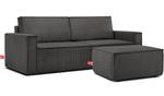 NAPI  Sofa 3 Sitzer Grau - Breite: 228 cm