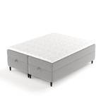 Boxspringbett Kanai Grau - 140 x 201 cm