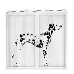 Rollladenschrank easyOffice Pop Art Dalmatian - Schwarz / Weiß