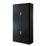 Aktenschrank easyOffice III Schwarz / Weiß - Höhe: 204 cm