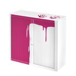 Aktenschrank easyOffice Stickers I Weiß / Pink - Höhe: 104 cm