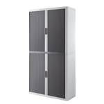 Armadio archivio easyOffice Bianco / Grigio - Altezza: 204 cm