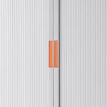 Aktenschrank easyOffice II Weiß / Orange - Höhe: 104 cm