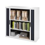 Armadio archivio easyOffice Bianco / Nero - Altezza: 104 cm