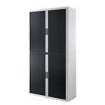 Armadio archivio easyOffice Bianco / Nero - Altezza: 204 cm