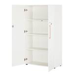 Armoire à dossiers Ella I Blanc - Bois manufacturé - 83 x 144 x 36 cm