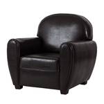 Fauteuil Havanna Cuir synthétique bycast marron foncé