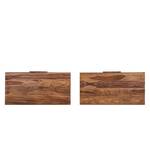 Rallonges OHIO - Lot de 2 Marron - Bois massif - Bois/Imitation - 90 x 5 x 45 cm