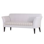 Diningsofa Svenja (3-Sitzer) Webstoff Grau/Grau kariert - Braun