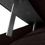 Arm- en rugleuningelement Roxbury geweven stof - Stof Kiara: Zwart-Bruin - 60 x 26 cm