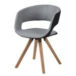 Sedia con braccioli Buggio tessuto / legno massello di fico di caucciù - 1 sedia
