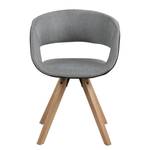Sedia con braccioli Buggio tessuto / legno massello di fico di caucciù - 1 sedia