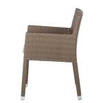 Sedia con braccioli Facil Polyrattan Color cappuccino