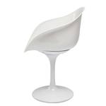 Chaise à  accoudoirs Forum Trumpet Matériau synthétique Blanc