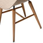 Chaises Forum Wood (lot de 4) Matériau synthétique / Hêtre massif - Beige