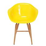 Chaises Forum Wood (lot de 4) Matériau synthétique / Hêtre massif - Jaune