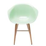 Gestoffeerde stoelen Econo Slim II kunststof/massief beukenhout - Pastelgroen